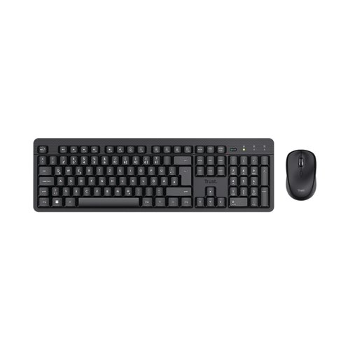 [TRS25358] Trust TKM-360 Wireless Keyboard and Mouse Set Black
