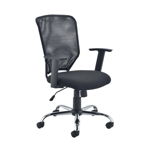 [KF79885] Jemini Low Back Operator Mesh Black Chair Black