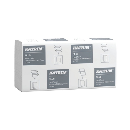[KZ06162] Katrin Plus Hand Towel EasyFlush M2 White 3ply PK2400