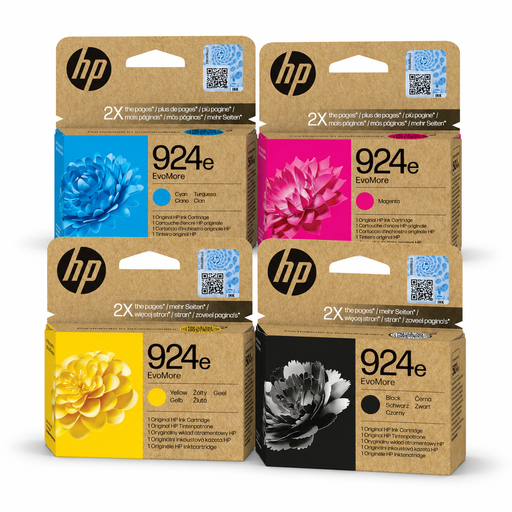 HP 924E EvoMore High Yield Original Inkjet Cartridges